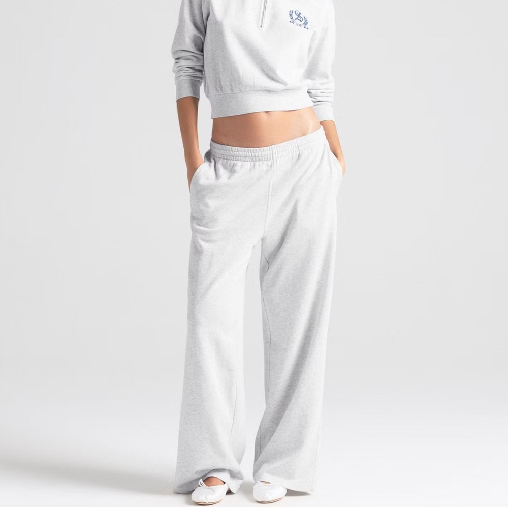 Skims Lightweight Fleece Straight Leg Pants